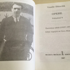 VASILE BANCILA,OPERE 5-ESEISTICA1937-1944 SEMNIFICATIA ARDEALULUI și alte eseuri