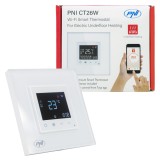 Termostat inteligent PNI CT26W WiFi incalzire in pardoseala electrica sau grup pompare, senzor pardoseala inclus, montaj incastr