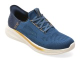 Cumpara ieftin Pantofi sport SKECHERS albastri, SLADE, din material textil