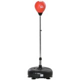 HOMCOM Sac de box cu &icirc;nălțime reglabilă, mănuși incluse, din PE și metal, 45x45x133-151 cm, roșu | Aosom Romania
