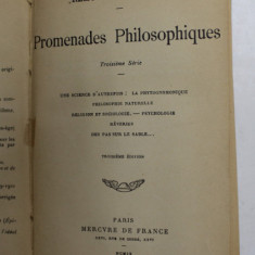 PROMENADES PHILOSOPHIQUES par REMY DE GOURMONT , 1909
