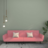 Canapea extensibila cu 2 locuri, roz, catifea GartenMobel Dekor, vidaXL