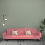 VidaXL Canapea extensibilă cu 2 locuri, roz, catifea 375861