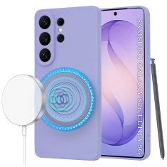 Husa silicon Samsung Galaxy S26 Ultra Asteroid GSM SoftFlex MagSafe, violet