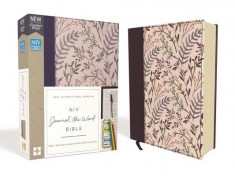 NIV, Journal the Word Bible, Cloth Over Board, Pink Floral, Red Letter Edition, Comfort Print: Reflect, Take Notes, or Create Art Next to Your Favorit foto