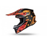 MBS Casca motocross/enduro Ufo Intrepid, negru/portocaliu/rosu mat, marimea XL, Cod Produs: HE152XL