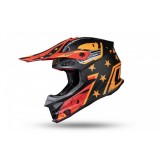 MBS Casca motocross/enduro Ufo Intrepid, negru/portocaliu/rosu mat, marimea XL, Cod Produs: HE152XL