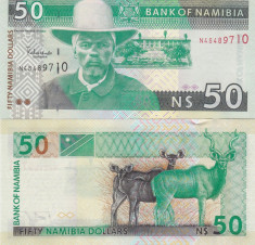 Namibia 50 Dollars 2003 UNC foto