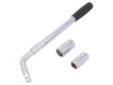 Cheie pentru roți oțel crom-vanadium 17mm 19mm 21mm 23mm