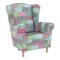 Fotoliu textil patchwork Charlot 86x105x72 cm