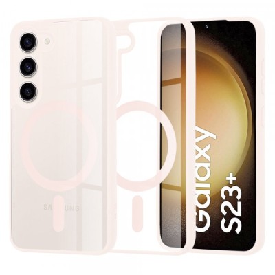 Husa MagSafe pentru Samsung Galaxy S23+ S916, Techsuit, Pro, Roz foto