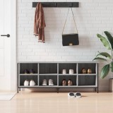 vidaXL Pantofar, gri sonoma, 131x35x50 cm, lemn compozit
