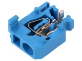 Conector de şine albastru 17,5A 250V - Bornă cu arc WEIDM&Uuml;LLER