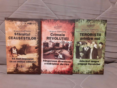 SFARSITUL CEAUSESTILOR/CRIMELE REVOLUTIEI/TERORISTII PRINTRE NOI-G. CARTIANU foto