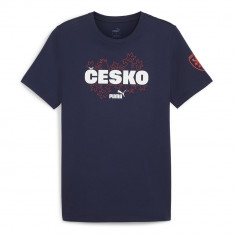 Echipa națională de fotbal tricou de bărbați Czech Republic Ftblicons Tee navy - XXL