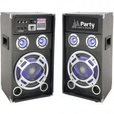 Set boxe karaoke 1200W Party, Bluetooth, SD, AUX foto