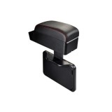 Cotiera Universala Neagra Cusatura Rosie - Piele Ecologica, Accesorii Auto Interior