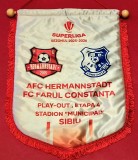 Fanion de protocol-oficial - meci fotbal FC HERMANNSTADT - FARUL CONSTANTA (Play-out 2025-2026 - etapa 4-a)