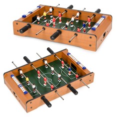 Mini foosball pentru copii cu două bile și ghidaje