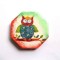 Magnet bufnita pe creanga de copac, element decorativ frigider 32556
