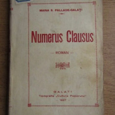 Maria S. Pallade - Numerus Clausus (princeps 1927)