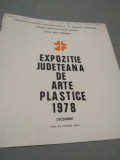 Cumpara ieftin BROSURA EXPOZITIE JUDETEANA DE ARTE PLASTICE CASA DE CULTURA DEVA DEC.1978