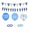 Set aniversar de 41 piese Herefun, latex, carton, multicolor