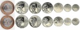 FILIPINE SET COMPLET DE MONEDE 1, 5, 25 Sentimo, 1, 5, 10, 20 Piso 2017-2020 UNC