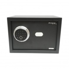Seif mobila cu amprenta, alarma, inchidere electronica si 2 chei 350x250x250mm Breckner Germany
