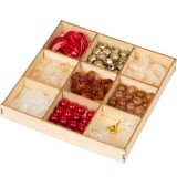 Set Margele in Cutie de Lemn Kit Creativ pentru Bratari si Bijuterii DIY