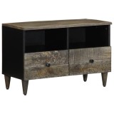 vidaXL Dulap TV Gri deschis 70x33,5x46 cm Lemn masiv Mango 4017793