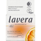 Lavera Crema Glow By Nature 3 in 1 cu Vitamina C, 50ml - Hidratare, Antioxidant, Anti-aging