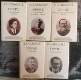 Ion Luca Caragiale, Opere Complete, editie de lux, 5 volume, Academia Romana, hartie tip Biblie, si legatura de piele