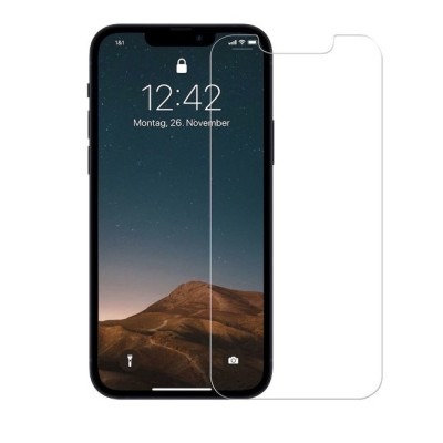 Folie de protectie, flippy, pentru iphone 15 pro max, tempered glass 2.5d, cu decupaje, hd, 9h, transparent foto