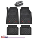 Covorase Auto TeamCar&reg; Tip Tavita Compatibile Skoda Roomster Generatia I (2006&ndash;2015) Negru Material Rezistent, Cauciuc