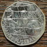 (A1002) MONEDA DIN ARGINT AUSTRIA - 5 EURO 2004, 100 ANI FOTBAL, Europa