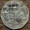 (A1002) MONEDA DIN ARGINT AUSTRIA - 5 EURO 2004, 100 ANI FOTBAL