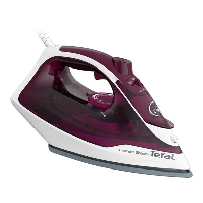 Fier de calcat Express Steam Tefal, 2400 W, abur 160 g/minut, 0-35 g/minut, 270 ml, talpa ceramica, Mov foto