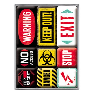 Set magneti - Warning foto