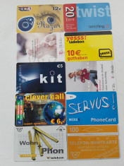 = LOT 35 - AUSTRIA - 10 CARTELE TELEFONICE = foto