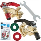 Set cleme pentru baterie, 6 / 12 V, 2 elemente, Geko G02404