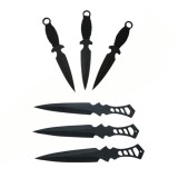 Cumpara ieftin Set trei cutite de aruncat Anarchy Way si trei cutite de aruncat, Black Fury, IdeallStore&reg;, teaca inclusa