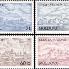 MOLDOVA 1998, Cetati medievale, MNH, serie neuzata