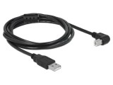 Cablu USB 2.0 A mufă B mufă 90&deg;