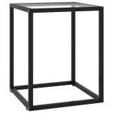 Cumpara ieftin Masuta de cafea, negru cu sticla securizata, 40x40x50 cm