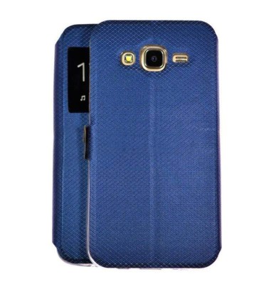 Husa FlipCover Book Samsung S6 Edge Plus Blue Fashion S-View foto