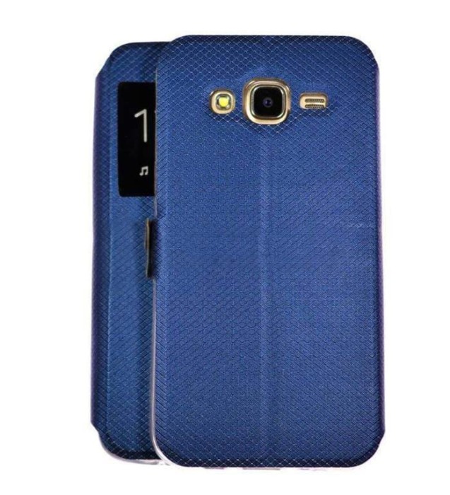 Husa FlipCover Book Samsung S6 Edge Plus Blue Fashion S-View