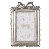 Cumpara ieftin Rama foto perete, masa polirasina argintie 14x3x21 cm, 10x15 cm