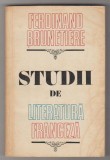 bnk ant Ferdinand Brunetiere - Studii de literatura franceza