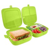 Cutie de Pranz Compartimentata 2x700ml verde Handy KitchenServ